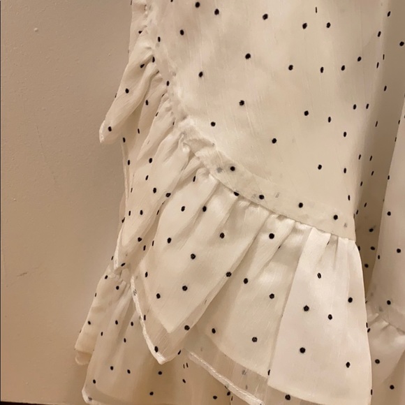 Revolve jacelyn wrap dress in white and black - Picture 4 of 6